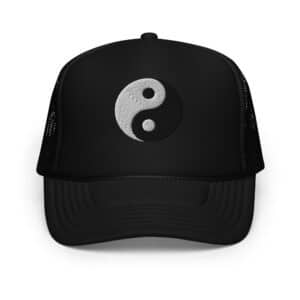 yin-yang trucker hat